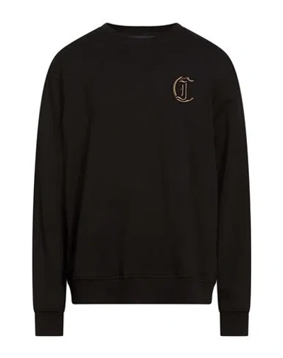 Just Cavalli Man Sweatshirt Black Size Xl Cotton