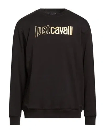 Just Cavalli Man Sweatshirt Black Size Xs Cotton
