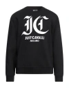 Just Cavalli Man Sweatshirt Black Size Xxl Cotton