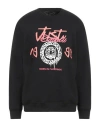 Just Cavalli Man Sweatshirt Black Size Xxl Cotton, Elastane In Black