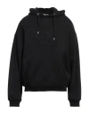 Just Cavalli Man Sweatshirt Black Size Xl Cotton, Elastane In Black