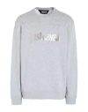 Just Cavalli Man Sweatshirt Grey Size Xxl Cotton In Blue