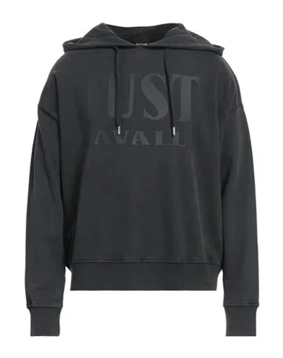 Just Cavalli Man Sweatshirt Lead Size S Cotton, Elastane In Grey
