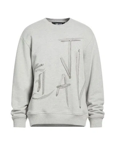 Just Cavalli Man Sweatshirt Light Grey Size Xxl Cotton In Gray