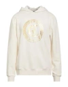 Just Cavalli Man Sweatshirt Off White Size 3xl Cotton