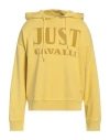 Just Cavalli Man Sweatshirt Yellow Size Xl Cotton, Elastane