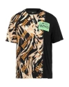 Just Cavalli Man T-shirt Beige Size 3xl Cotton In Beige