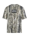 Just Cavalli Man T-shirt Beige Size L Cotton In Beige