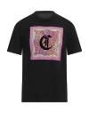 Just Cavalli Man T-shirt Black Size 3xl Cotton