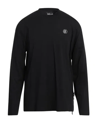 Just Cavalli Man T-shirt Black Size 3xl Cotton