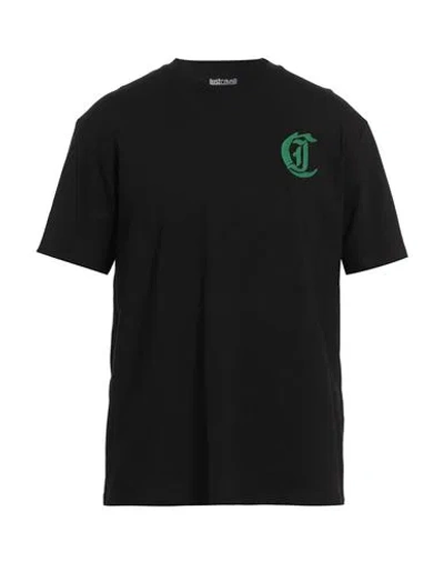 Just Cavalli Man T-shirt Black Size 3xl Cotton