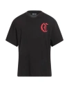 Just Cavalli Man T-shirt Black Size 3xl Cotton
