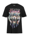 Just Cavalli Man T-shirt Black Size L Cotton In Black