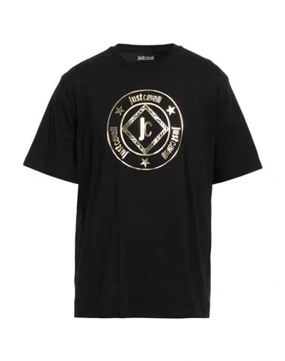 Just Cavalli Man T-shirt Black Size 3xl Cotton