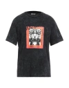 JUST CAVALLI JUST CAVALLI MAN T-SHIRT BLACK SIZE L COTTON