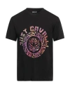 Just Cavalli Man T-shirt Black Size L Cotton