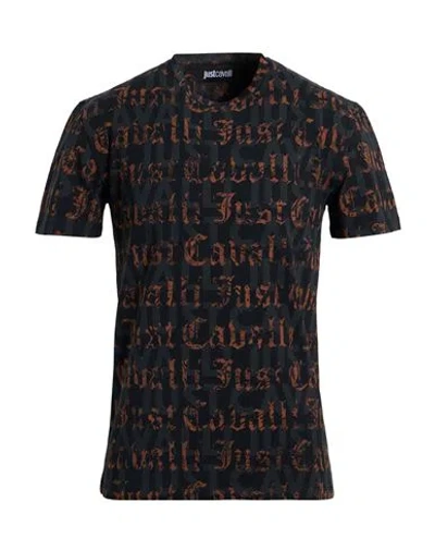 Just Cavalli Man T-shirt Black Size M Cotton, Elastane