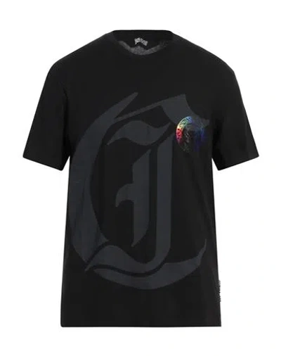 Just Cavalli Man T-shirt Black Size Xl Cotton