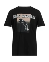 Just Cavalli Man T-shirt Black Size M Cotton In Black