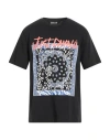 Just Cavalli Man T-shirt Black Size Xxl Cotton In Black