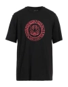 Just Cavalli Man T-shirt Black Size Xxl Cotton In Black