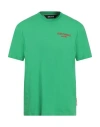 Just Cavalli Man T-shirt Green Size L Cotton In Green