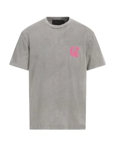 Just Cavalli Man T-shirt Grey Size Xxl Cotton In Gray