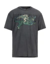 Just Cavalli Man T-shirt Grey Size Xxl Cotton