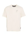 Just Cavalli Man T-shirt Ivory Size 3xl Cotton In White