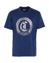 Just Cavalli Man T-shirt Navy Size Xxl Cotton In Blue