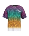 Just Cavalli Man T-shirt Plum Size L Cotton In Purple
