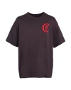 Just Cavalli Man T-shirt Plum Size Xxl Cotton In Purple