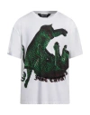 Just Cavalli Man T-shirt White Size 3xl Cotton In White