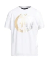 Just Cavalli Man T-shirt White Size 3xl Cotton