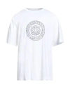 Just Cavalli Man T-shirt White Size 3xl Cotton In White