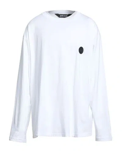 Just Cavalli Man T-shirt White Size 3xl Cotton
