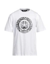 JUST CAVALLI JUST CAVALLI MAN T-SHIRT WHITE SIZE XXL COTTON