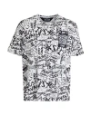 Just Cavalli Man T-shirt White Size L Cotton In White