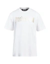 Just Cavalli Man T-shirt White Size L Cotton