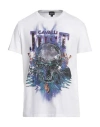Just Cavalli Man T-shirt White Size M Cotton In White