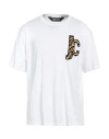 Just Cavalli Man T-shirt White Size Xxl Cotton