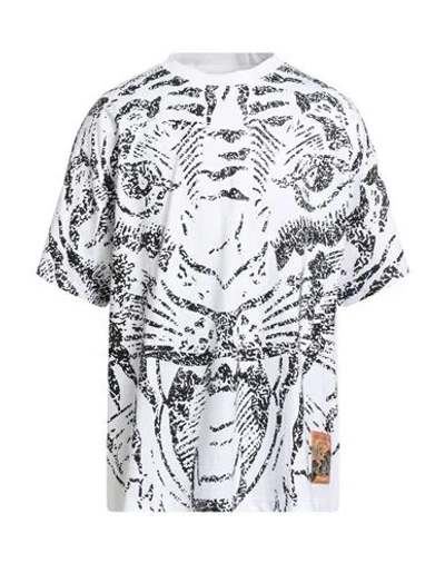 Just Cavalli Man T-shirt White Size Xxl Cotton