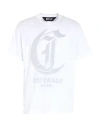 Just Cavalli Man T-shirt White Size Xxl Cotton In White
