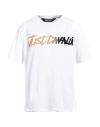 Just Cavalli Man T-shirt White Size Xl Cotton In White