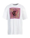 Just Cavalli Man T-shirt White Size Xxl Cotton