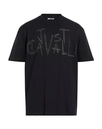 Just Cavalli Man T-shirt Black Size 3xl Cotton