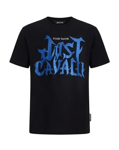 Just Cavalli Man T-shirt Black Size 3xl Cotton
