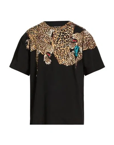 Just Cavalli Man T-shirt Black Size L Cotton
