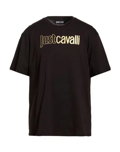 Just Cavalli Man T-shirt Black Size Xl Cotton
