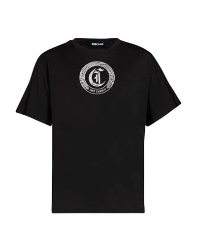 Just Cavalli Man T-shirt Black Size Xl Cotton